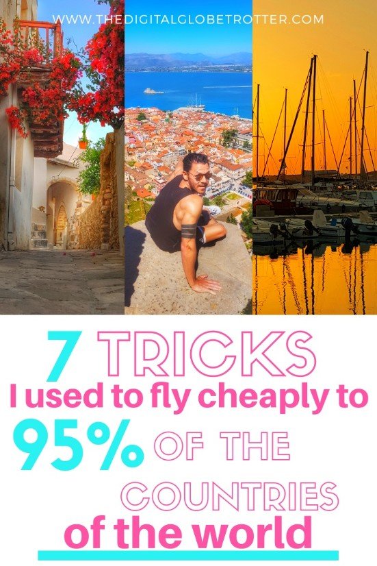 Great tips for cheap flights - From one of the world's most travelled man: 7 Tricks OUsed to Fly Cheaply to Over 95% of the Countries of the World #cheapflights #flights #cheapairfare #cheaptravel #traveltips #cheaptips #travelhacks #traveltricks #savemoney #travelsavings