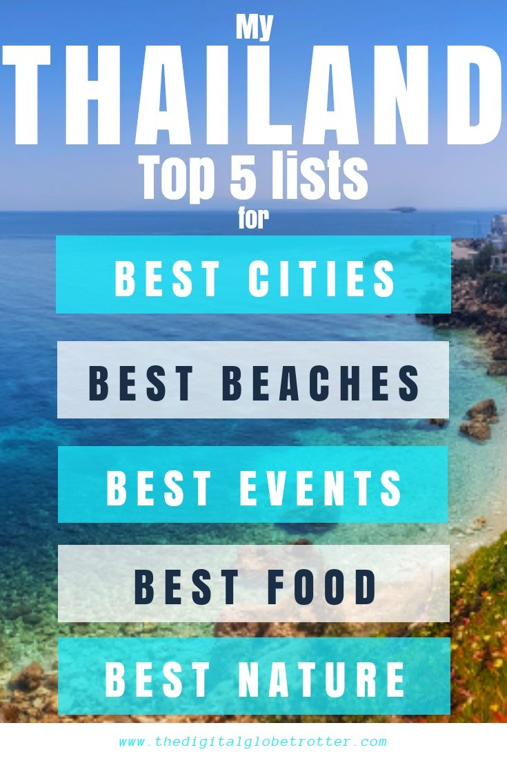 To keep pin about Thailand -  My Thailand “Top 5 lists” for Best Cities, Festivals, Friendliness, Nature and Beaches - #thailandvisit #thailandtrips #travelthailand #thailandflights #thailandhotels #thailandhostels #thailandairbnb #thailandtips #thailandbeaches #thailandmaps #thailandblog #thailandguide #thailandtours #thailandbooking #thailandinfo #thailandtripadvisor #thailandvisa #thailandblog #thailand #bangkok #travelbangkok #bangkokhotel #bangkokflight #bangkokthailand