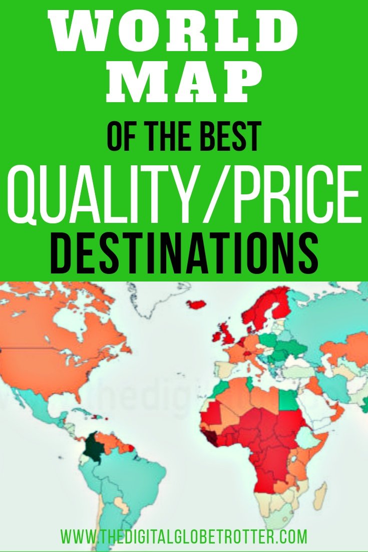 Great Post. Great information for travelers and digital nomads: World Map of the Best Quality / Price Destinations, Through the Eyes of a Man Who Visited Them All #digitalnomad #cheapaccommodation #travelcheap #budgettravel #budgettraveltips #travel #worldmap #travelworld #worldtravel #cheapflights #traveltips #travelhacks